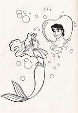 Coloring Eric Pages Prince Ariel Disney Princess Walt Characters Mermaid Little Fanpop Baby Flute Max sketch template