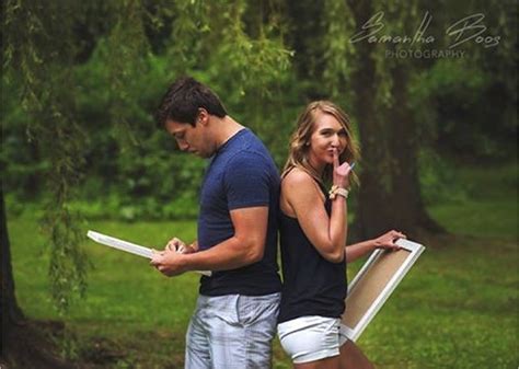 Wife Surprises Husband At Photoshoot With Birth Announcement