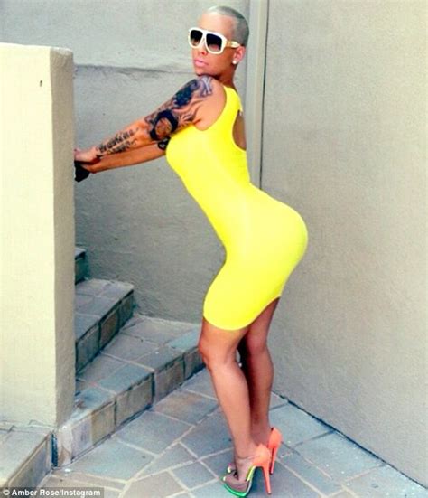 amber rose shows instagram her pert derriere with rose and ono clothing daily mail online