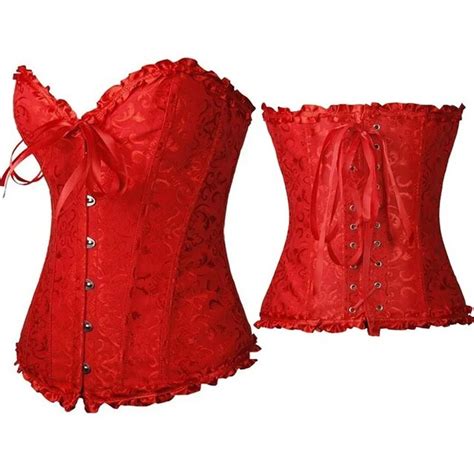 corsets for women sexy lace up satin retro corset brocade floral