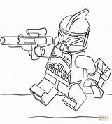 Coloring Lego Clone Trooper Pages Drawing Printable sketch template