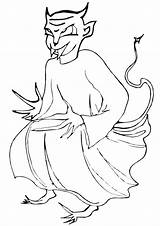 Demon Coloring Pages sketch template