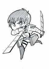 Mikasa Levi sketch template