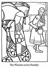 Oz Coloring Pages Wizard Dorothy Tin Man Brick Getdrawings Getcolorings House Color Collection Drawing Modest Sampler sketch template