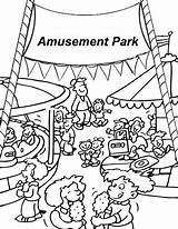 Coloring Park Pages Fair Amusement Carnival Color Food Clipart County Print Printable Getcolorings Popular sketch template
