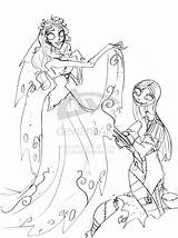 Coloring Pages Sally Christmas Nightmare Before Jack Silly Tim Emily Burton Printable Colouring Color Minute Last Her Getcolorings Print Disney sketch template