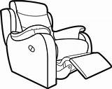 Recliner Chair Clipart Drawing Clipground Clipartmag sketch template
