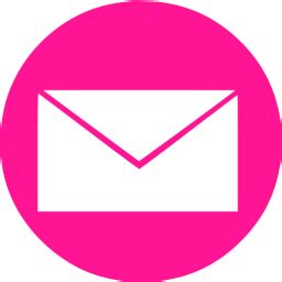 deep pink email  icon  deep pink email icons