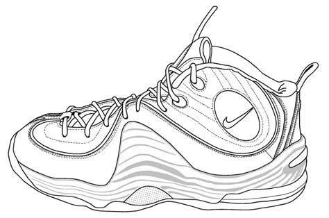 sketches  nike foamposites coloring pages