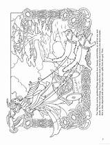 Coloring Pages Goddess Book Freya Sheets Greek Color Norse Warrior Books Colouring Printable Dover Egyptian Goddesses Adult Mandala Ostara Mythology sketch template