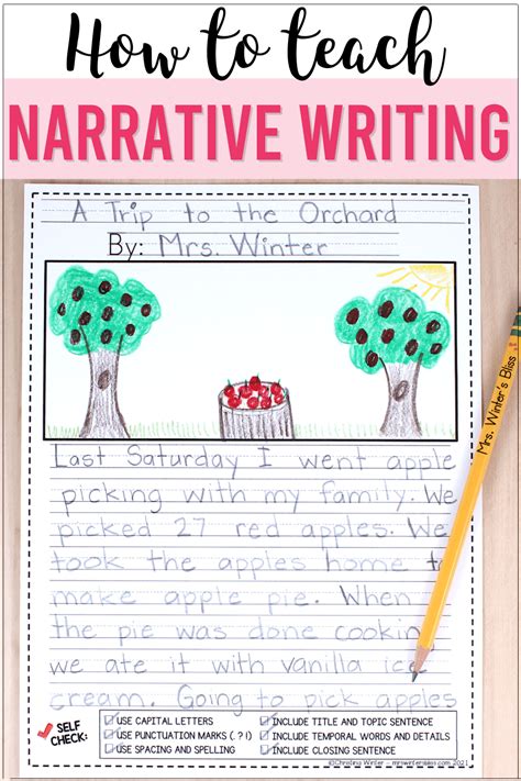 teaching narrative writing personal narrative writing elementary