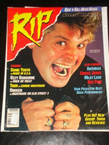 rip magazine 1987 ozzy osbourne sonic youth meat loaf anthrax