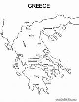 Grecia Griechenland Ausmalen Mappa Europa Hellokids Landkarten sketch template
