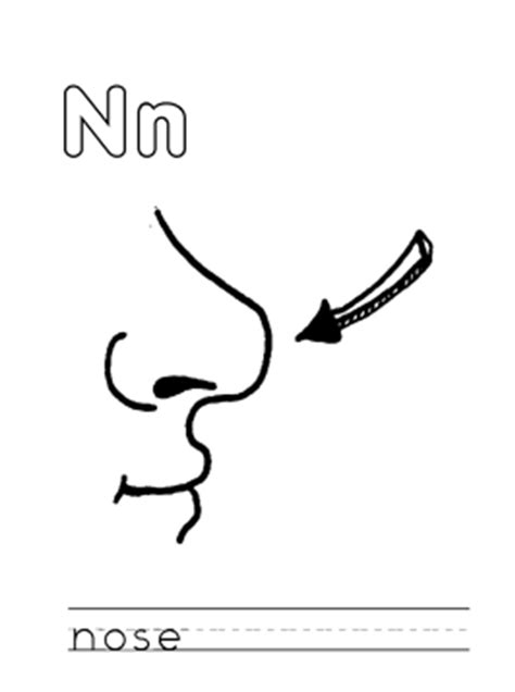 nose coloring pages coloring home