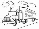 Coloring Truck Pages Semi Wheeler Trailer 18 Kids Tractor Sheets Trucks Drawing Template Boys Print Sketch Printable Color Colouring Big sketch template