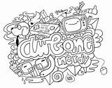 Doodle Coloring Pages Alley Getdrawings sketch template