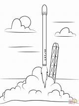 Spacex Missile Lancio Disegno Astronomy Ius sketch template