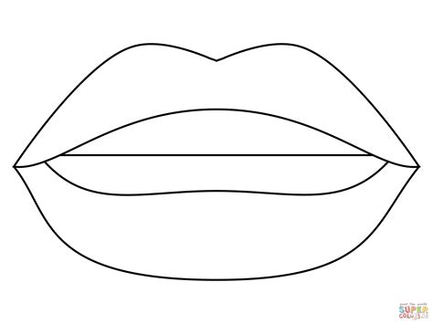 mouth coloring page  printable coloring page coloring home