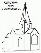 Church Coloring Pages Kids Drawing Outline Colouring Children Popular Coloringhome Getdrawings Print sketch template