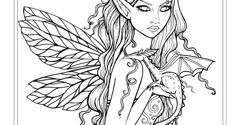 dragon  fairy coloring pages thousand    printable