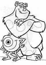 Coloring Mike Inc Monsters Sulley Pages Sully Partner Disney Wazowski Monster Color Kids Perfect Kidsplaycolor Colouring Sheets Clipart Boys Ink sketch template