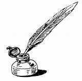 Clipart Quill Ink Cliparts Library sketch template