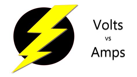 volts  amps quick comparison