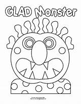 Monster Glad Makinglearningfun sketch template