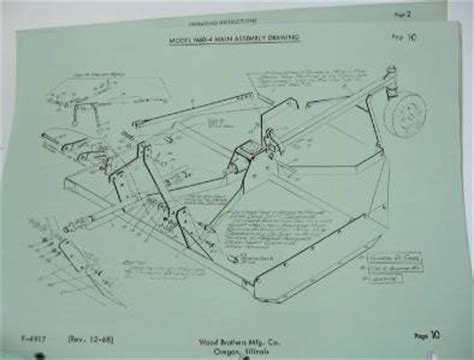 woods     rotary mower owners manual  parts diagram list brush book ebay