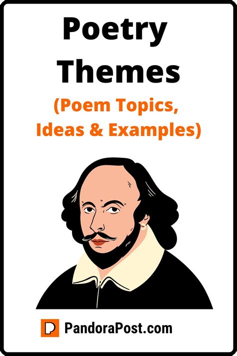 huge list  common poetry themes poem theme topics ideas examples