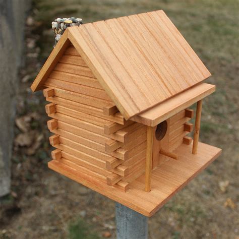 handmade log cabin birdhouse bird house kits bird houses diy bird house