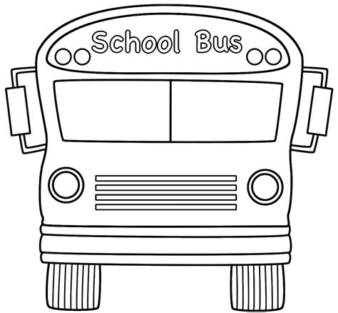 printable school bus coloring pages  kids