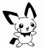Pichu Coloring Pages Color Printable Cute Getcolorings Fine sketch template