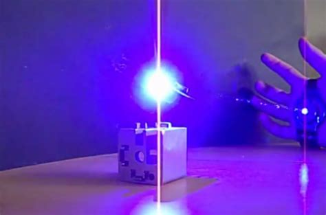 man builds iron man style palm mounted laser weapon