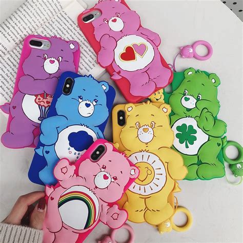 cute care bears iphone 11 pro max case for iphone 6 6s 7 plus 8 x