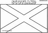 Scotland Coloring Pages Flag Colouring Printable Google Sheets sketch template