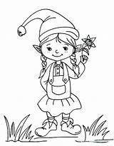 Sh Coloring Pages Getcolorings Elf Shelf sketch template