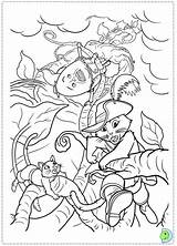 Coloring Dinokids Puss Boots Pages Close sketch template