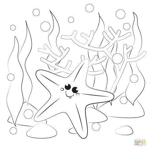 starfish coloring page  printable coloring pages