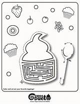 Coloring Frozen Yogurt Pages Preschool Gourmet Muffins Worksheets Printable Colouring Math Shop Choose Board sketch template