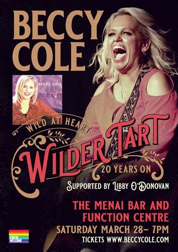 Beccy Cole The Menai Sticky Tickets