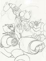 Mazinger Grendizer Shin Getter Ian Sketch Deviantart sketch template