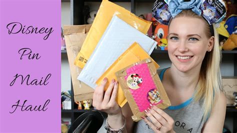 disney pin mail unboxing youtube