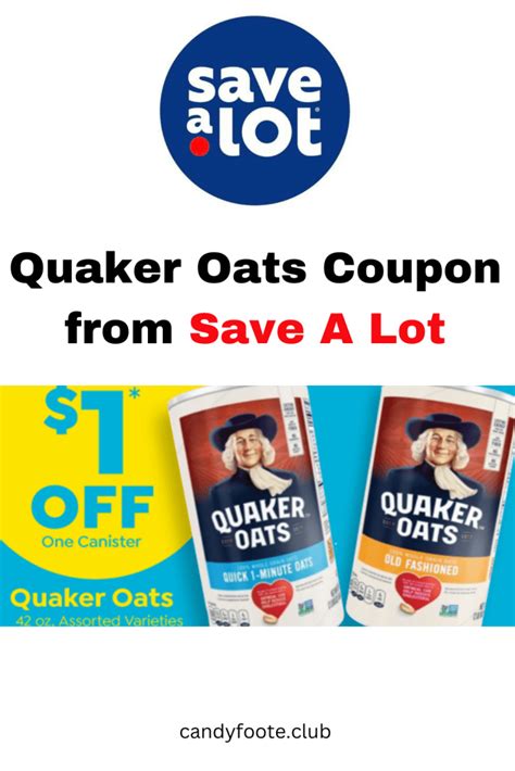 quaker oats coupon  save  lot oats quaker oats quaker
