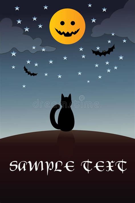 halloween card template stock illustrations  halloween card