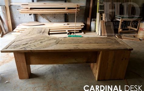 custom reclaimed wood desk  cornwall blog