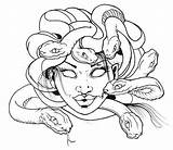Medusa Coloring Drawing Snake Pages Hair Easy Awesome Rattlesnake Tattoo Netart Head Body Face Sheet Diamondback Drawings Getdrawings Template Western sketch template