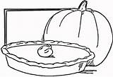 Pie Coloring Pumpkin Clipart sketch template