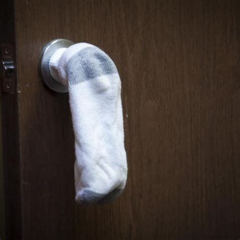 What That Sock Your Roommate Put On The Doorknob Really