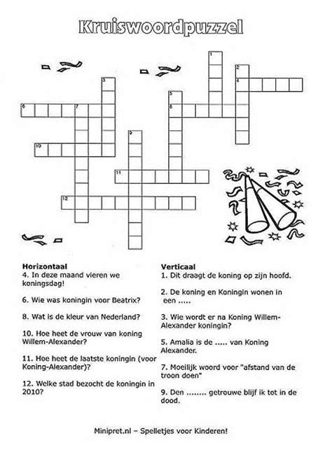kruiswoordpuzzel thema nederland minipret spelletjesbundel kruiswoordpuzzel